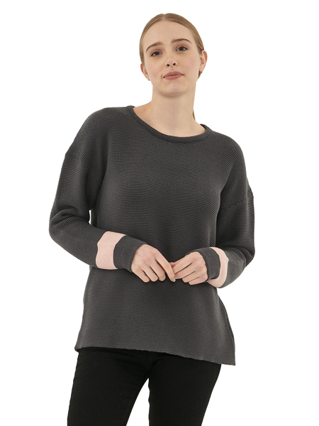 Damen Strick-pullover Reine Bio-baumwolle günstig online kaufen