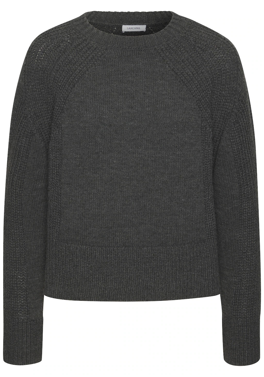 LASCANA Strickpullover, mit Grobstrick-Details, Damen Pullover mit Rundhals günstig online kaufen