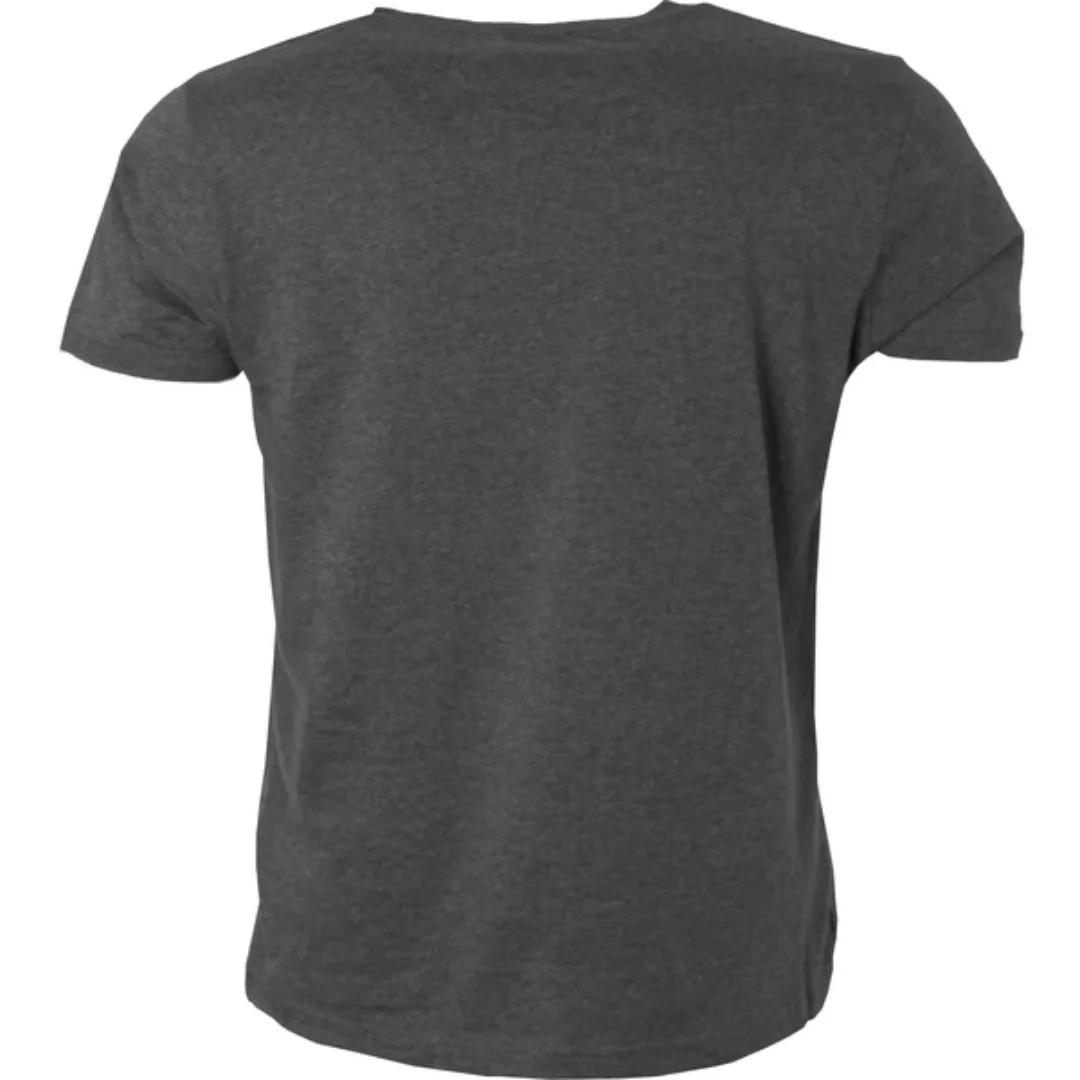 Nørd /T-shirt, Grau Meliert, Schwarzer Print, Biobaumwolle günstig online kaufen