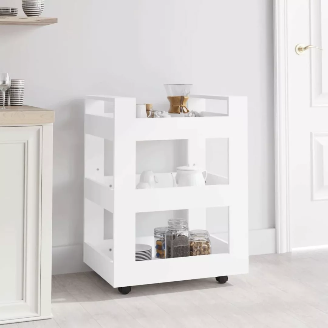 Vidaxl Küchenwagen Weiß 60x45x80 Cm Holzwerkstoff günstig online kaufen