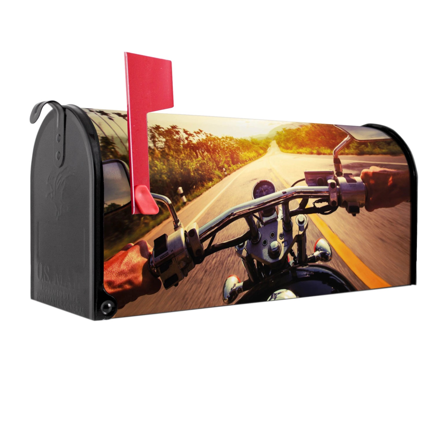 Banjado Amerikanischer Briefkasten Schwarz 48x22x16cm US Mailbox Letterbox günstig online kaufen