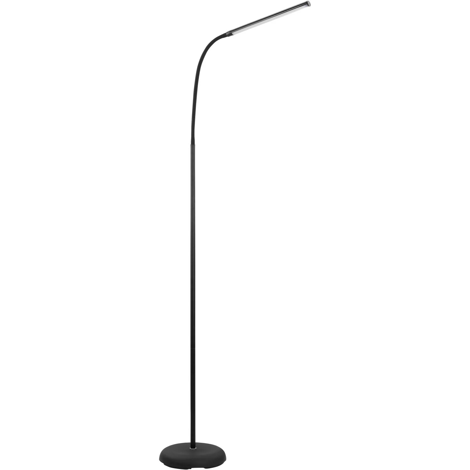 EGLO Stehlampe »LAROA«, LED-Board, Neutralweiß, schwarz / L53,5 x H130 x B2 günstig online kaufen
