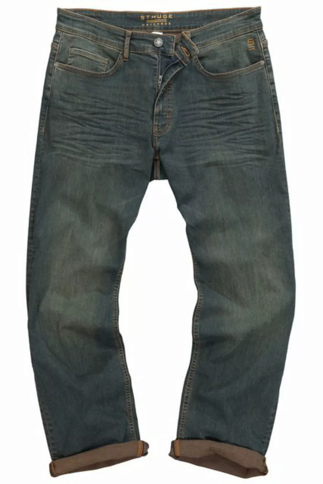 STHUGE 5-Pocket-Jeans STHUGE Jeans Bauchfit Baggy Fit Dirty Denim günstig online kaufen