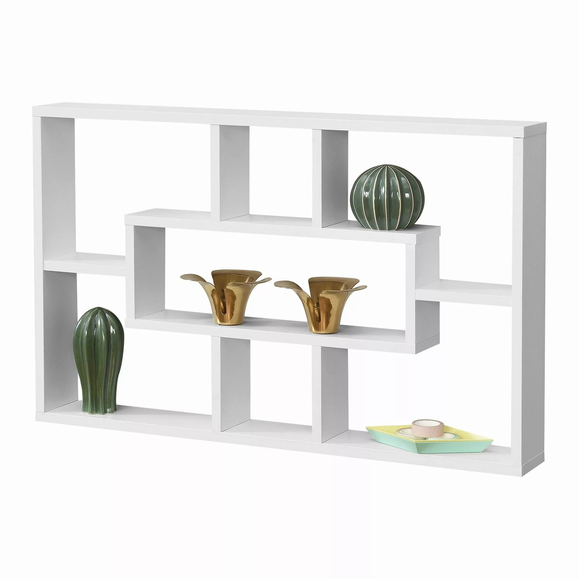 en.casa Wandregal, Qinngua Bücherregal 77x10x48cm mit günstig online kaufen