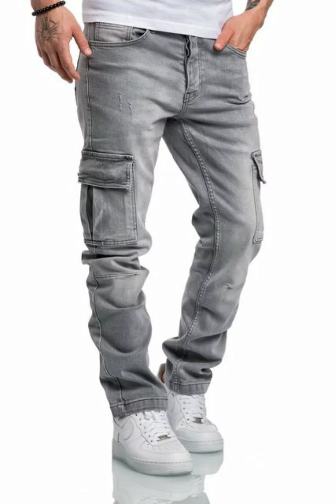Amaci&Sons Straight-Jeans MIAMI Regular Slim Cargo Jeans günstig online kaufen