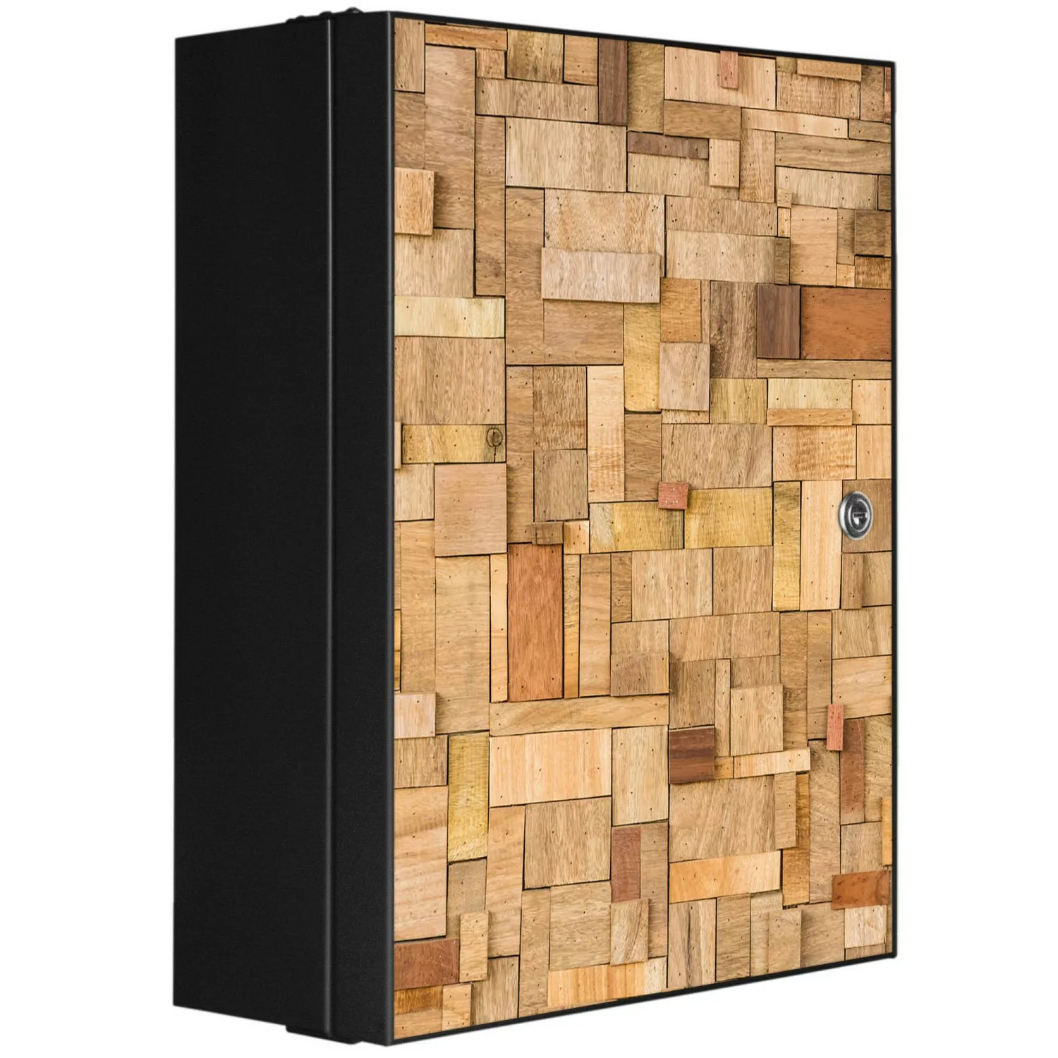 Banjado XXL Medizinschrank Abschliessbar 35x46x15cm Arzneischrank Anthrazit günstig online kaufen