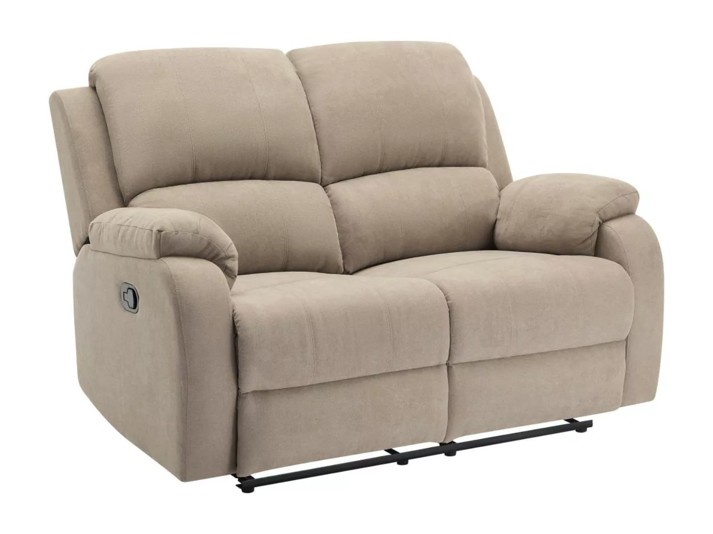 Relaxsofa 2-Sitzer - Mikrofaser - Taupe - BRODY günstig online kaufen