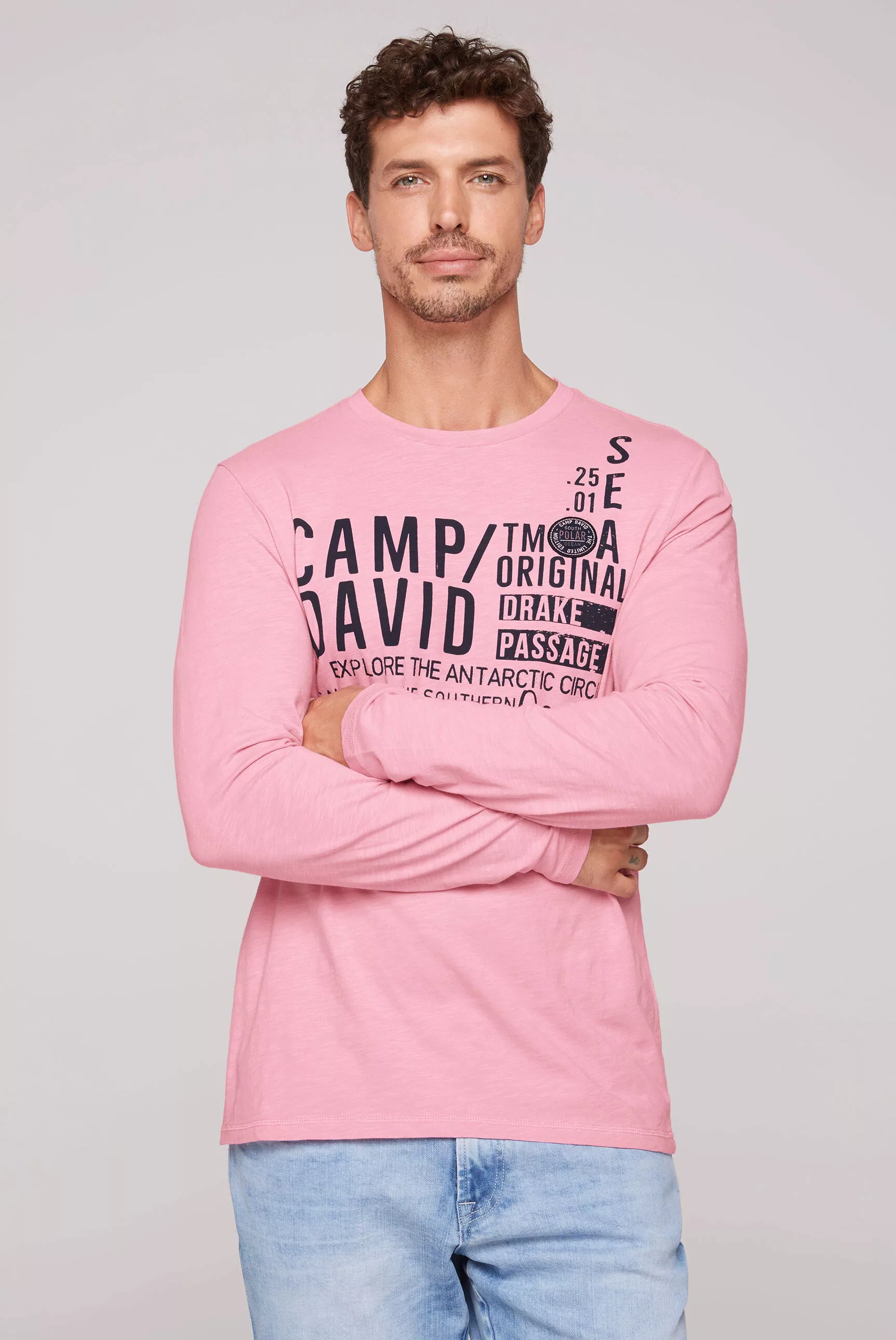 CAMP DAVID Rundhalsshirt, aus Baumwolle günstig online kaufen