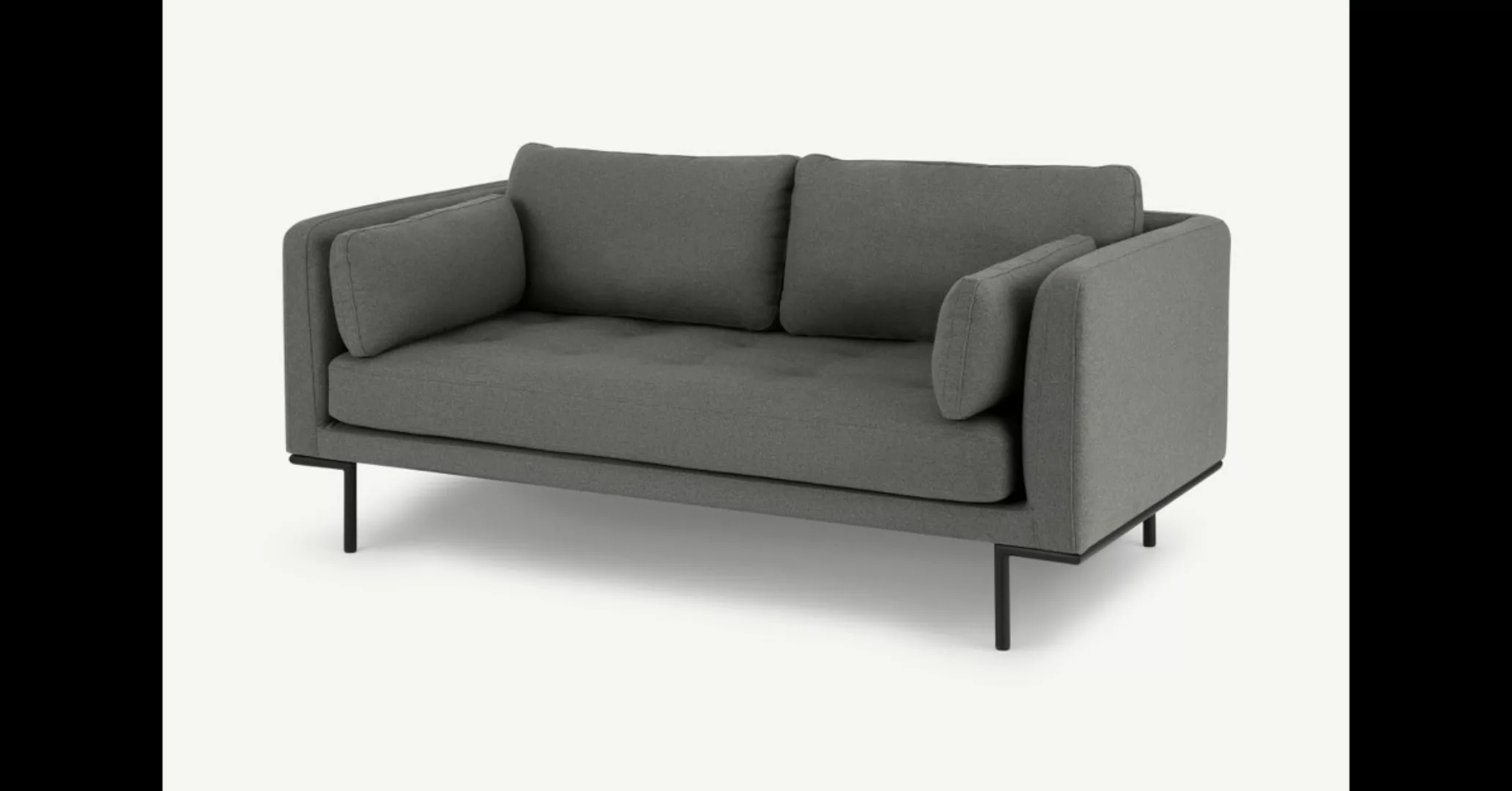 Harlow grosses 2-Sitzer Sofa, Grau - MADE.com günstig online kaufen