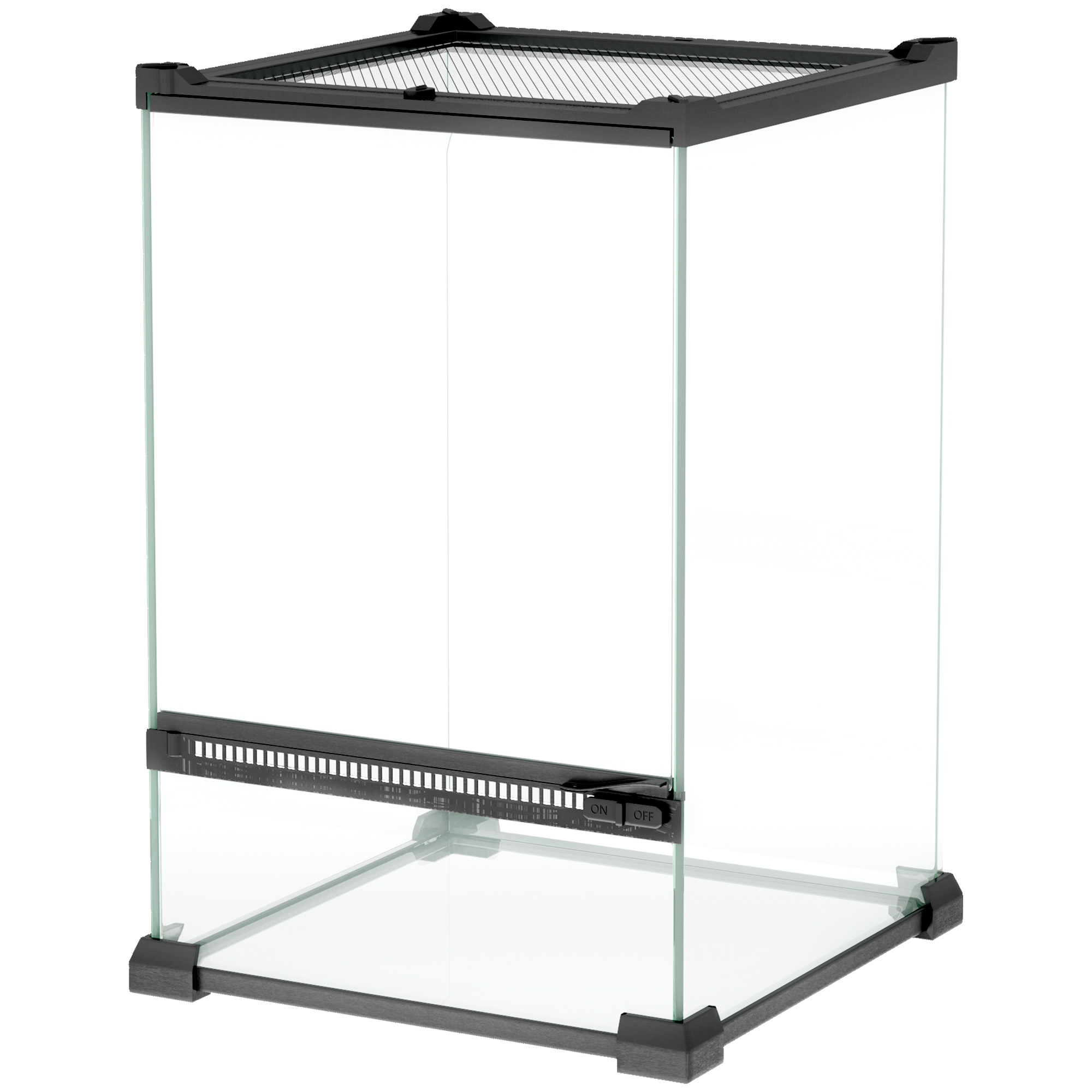 PawHut Terrarium aus Glas für Reptilien Vivarium 12 L Reptilienbox Reptilie günstig online kaufen