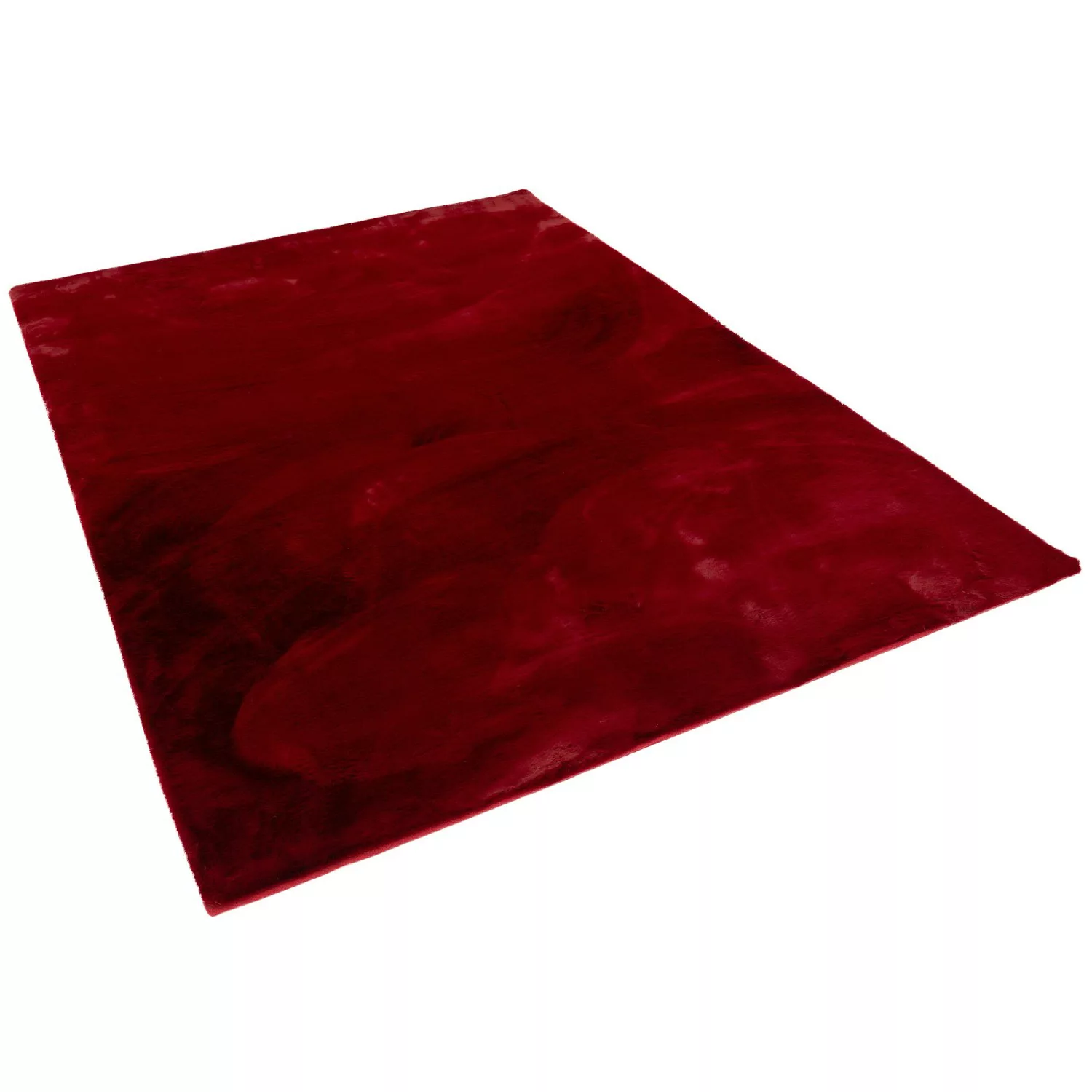 Pergamon Luxus Super Soft Fellteppich Plush Rot 160x230cm günstig online kaufen