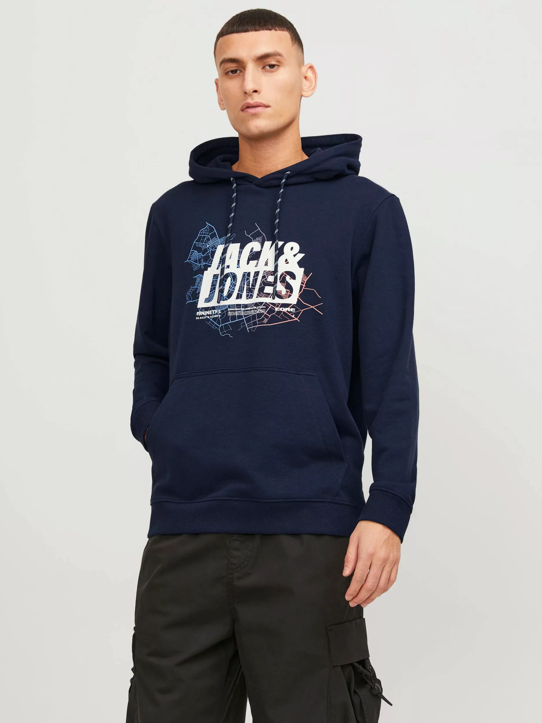 Jack & Jones Kapuzensweatshirt "JCOMAP LOGO SWEAT HOOD SN" günstig online kaufen