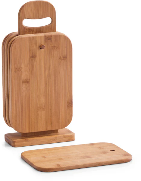 Zeller Present Frühstücksbrett »Bamboo«, (Set, 7 St.), Einhängbare Holzbret günstig online kaufen