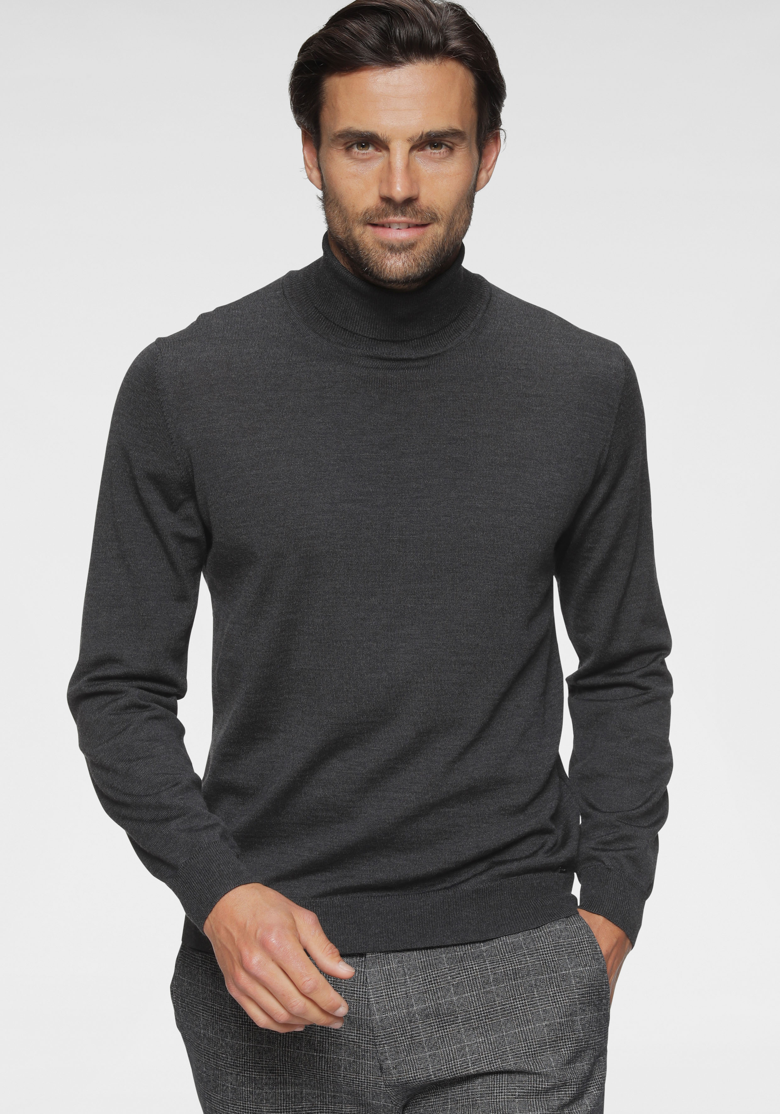 OLYMP Rollkragenpullover OLYMP Strick Casual Strick Business günstig online kaufen