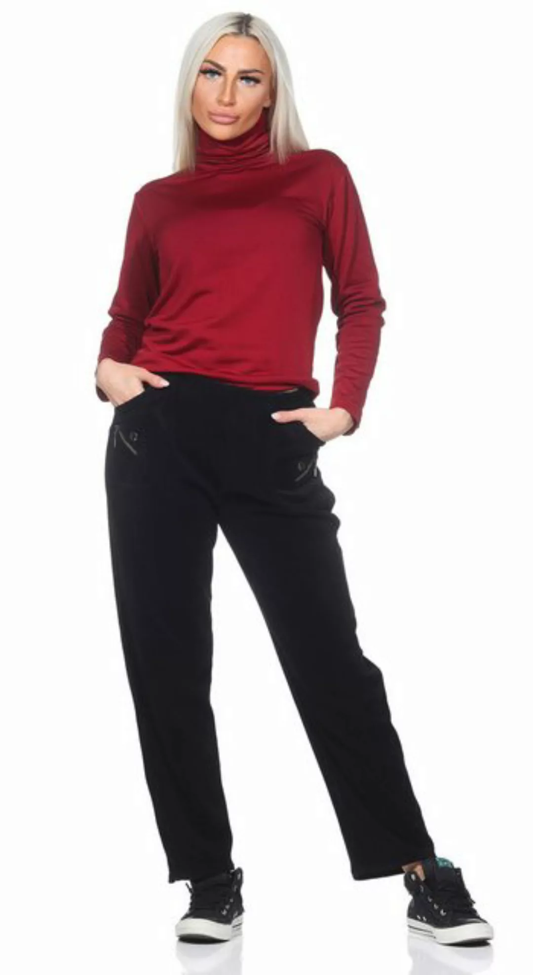 Cherry Berry Cordhose Damen Cordhose Kurzgröße Stoffhose bqueme Schlupfhose günstig online kaufen