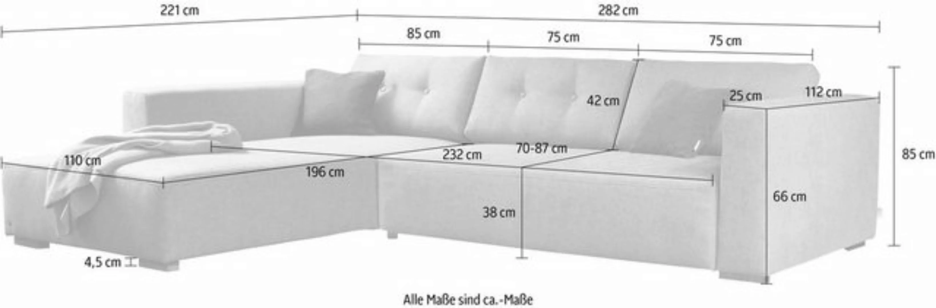 TOM TAILOR HOME Ecksofa "HEAVEN CHIC M", aus der COLORS COLLECTION, wahlwei günstig online kaufen