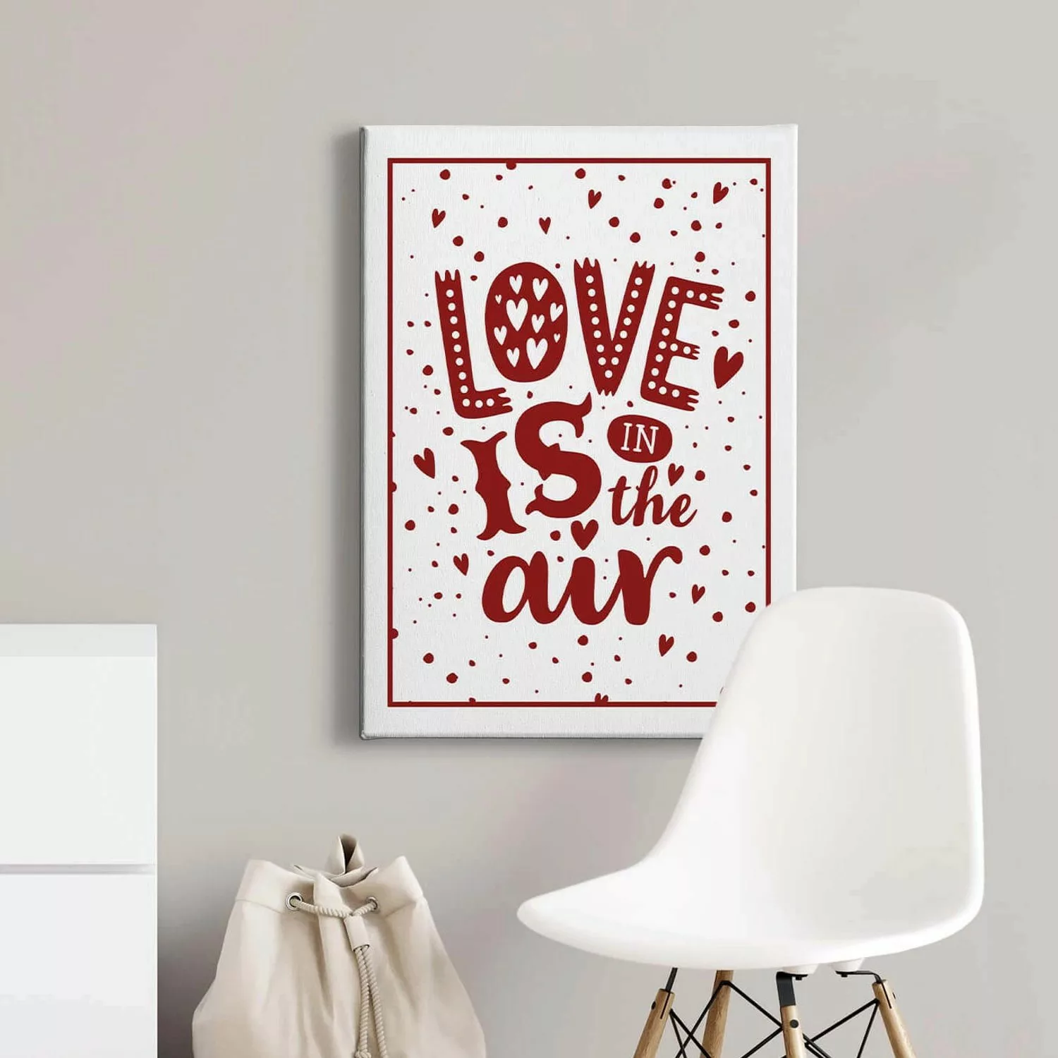 Bricoflor Love Is In The Air Bild Schlafzimmer Und Wohnzimmer Bild Mit Spru günstig online kaufen