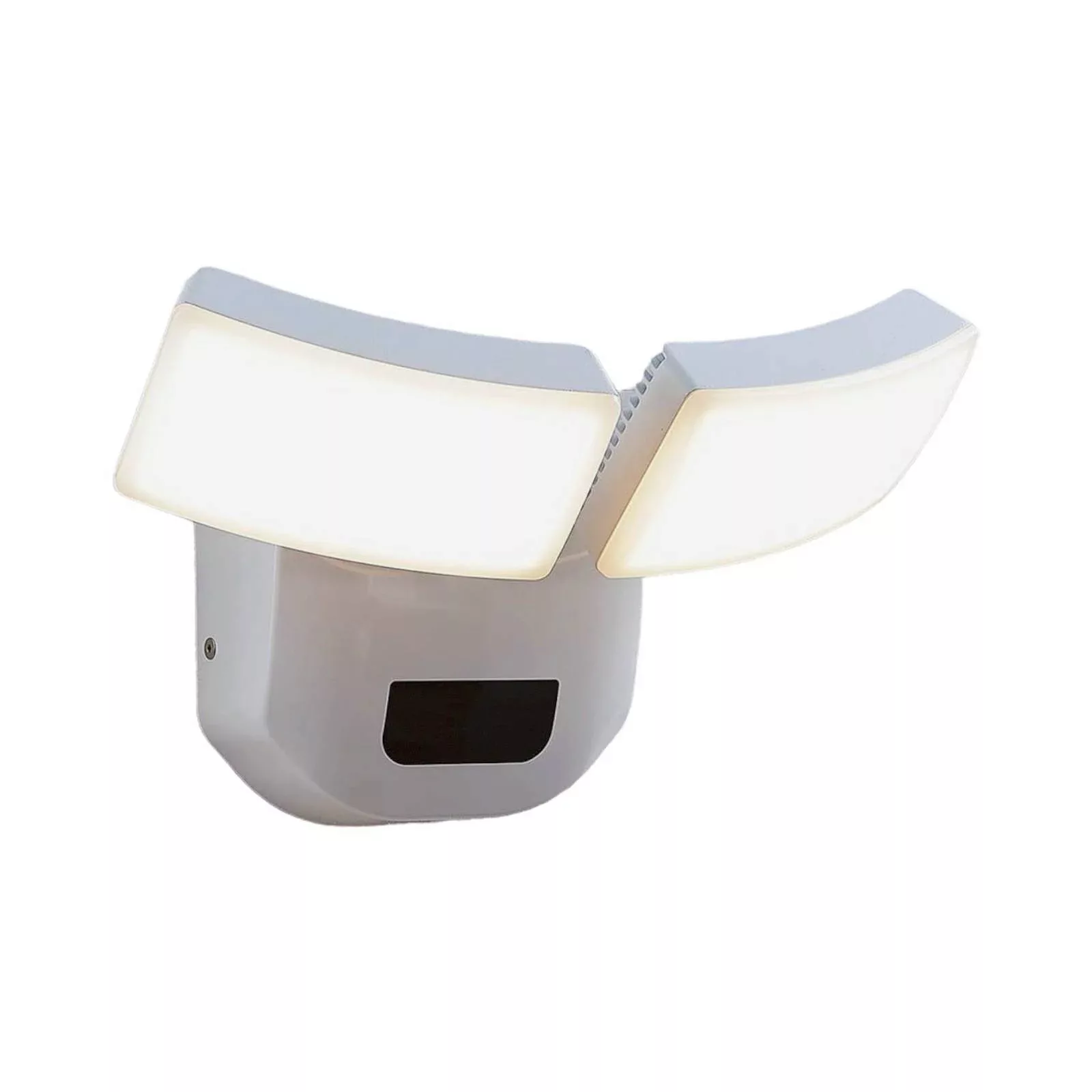 LED-Außenwandlampe Nikias mit Sensor, 2-fl. günstig online kaufen