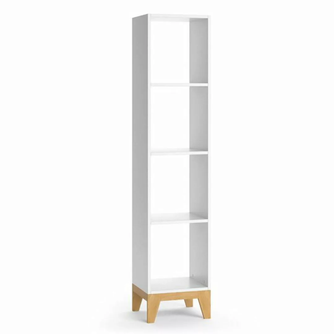 Vicco Bücherregal Malia, Weiß/Eiche, 35.2 x 159.5 cm günstig online kaufen