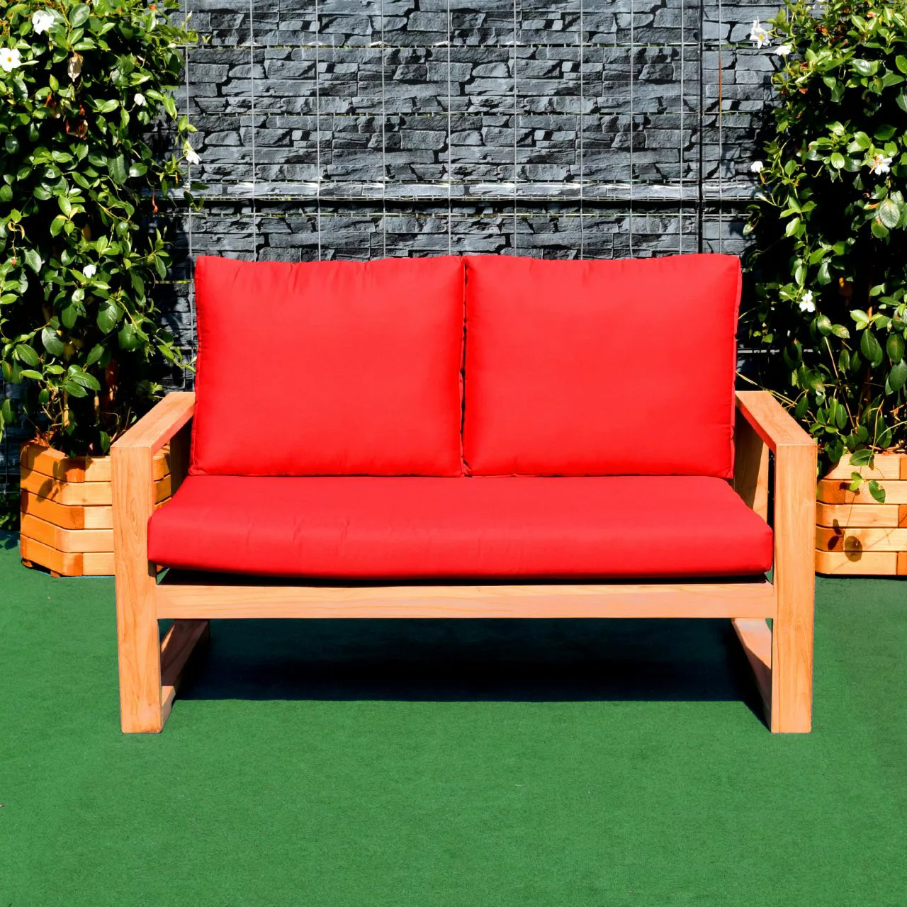 Sitzpolster 132 X 69 Cm Für Gartensofa Treviso Aus Teakholz Tb-1068 günstig online kaufen