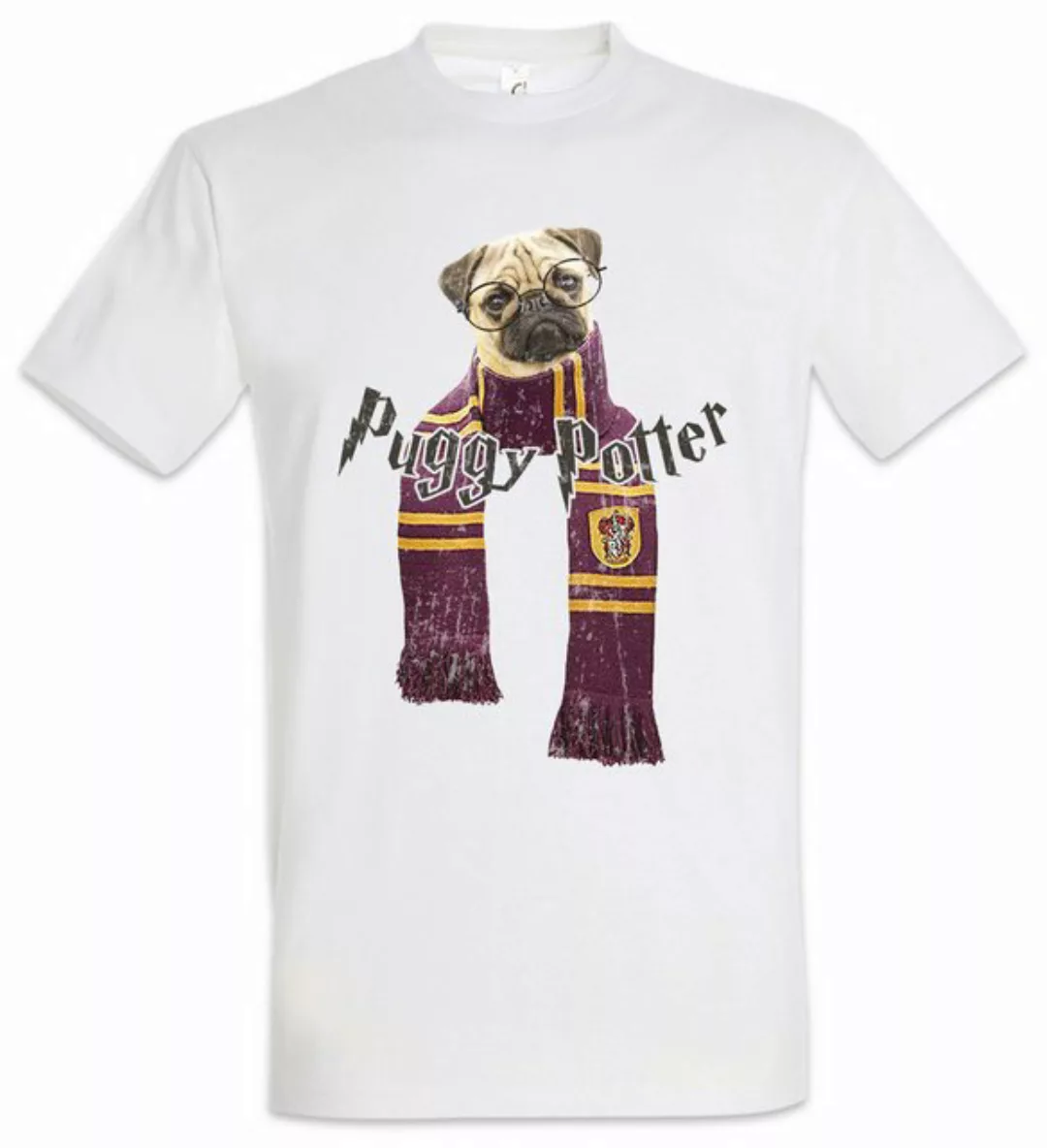 Urban Backwoods Print-Shirt Puggy Potter Herren T-Shirt Glasses Mops Möpse günstig online kaufen