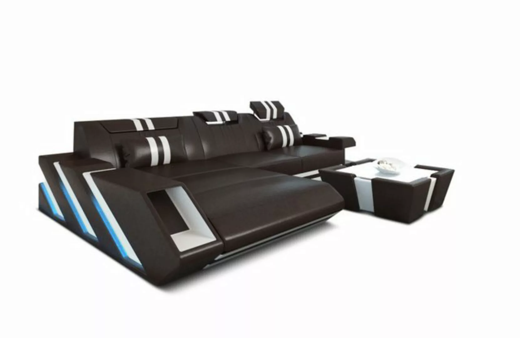 Sofa Dreams Ecksofa Ledersofa Apollonia L Form Leder Sofa Ledercouch, Couch günstig online kaufen