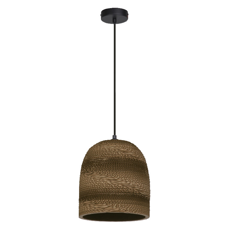 LEDVANCE Hängeleuchte Ball Bell, Ø 26 cm, braun, Wellpappe günstig online kaufen