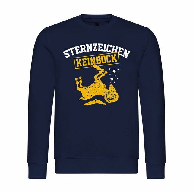 deinshirt Rundhalspullover Herren Sweatshirt Sternzeichen KEIN BOCK Mit Pri günstig online kaufen