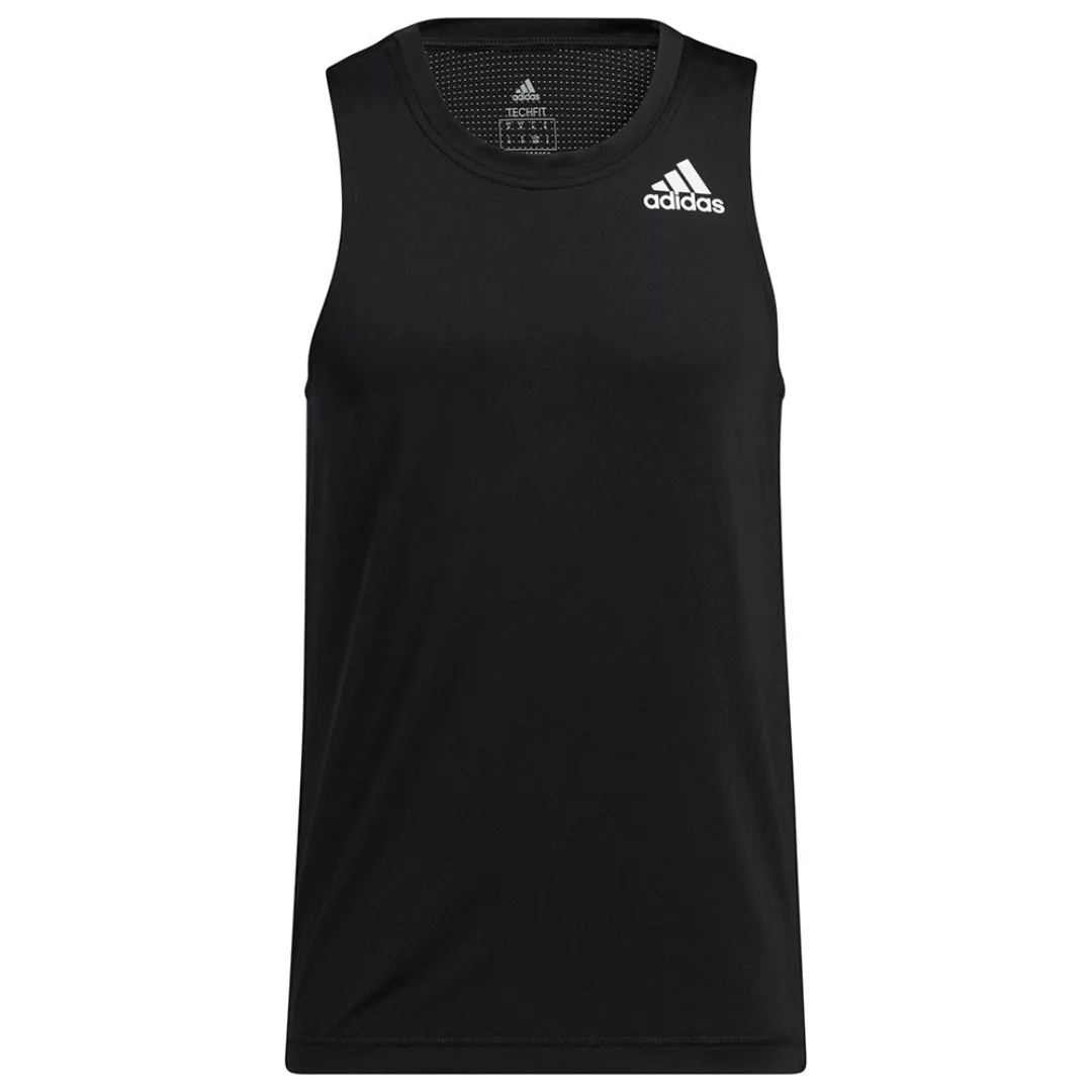 Adidas Tech-fit Ärmelloses T-shirt XS Black günstig online kaufen
