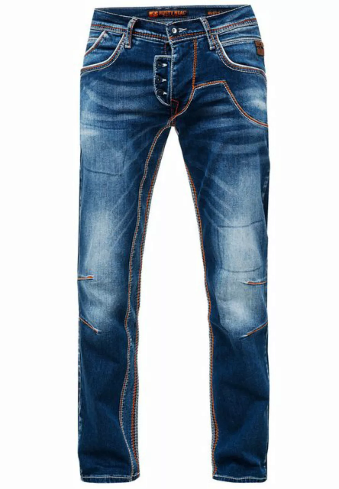 Rusty Neal Straight-Jeans "RUBEN 43", mit auffälligen Ziernähten günstig online kaufen