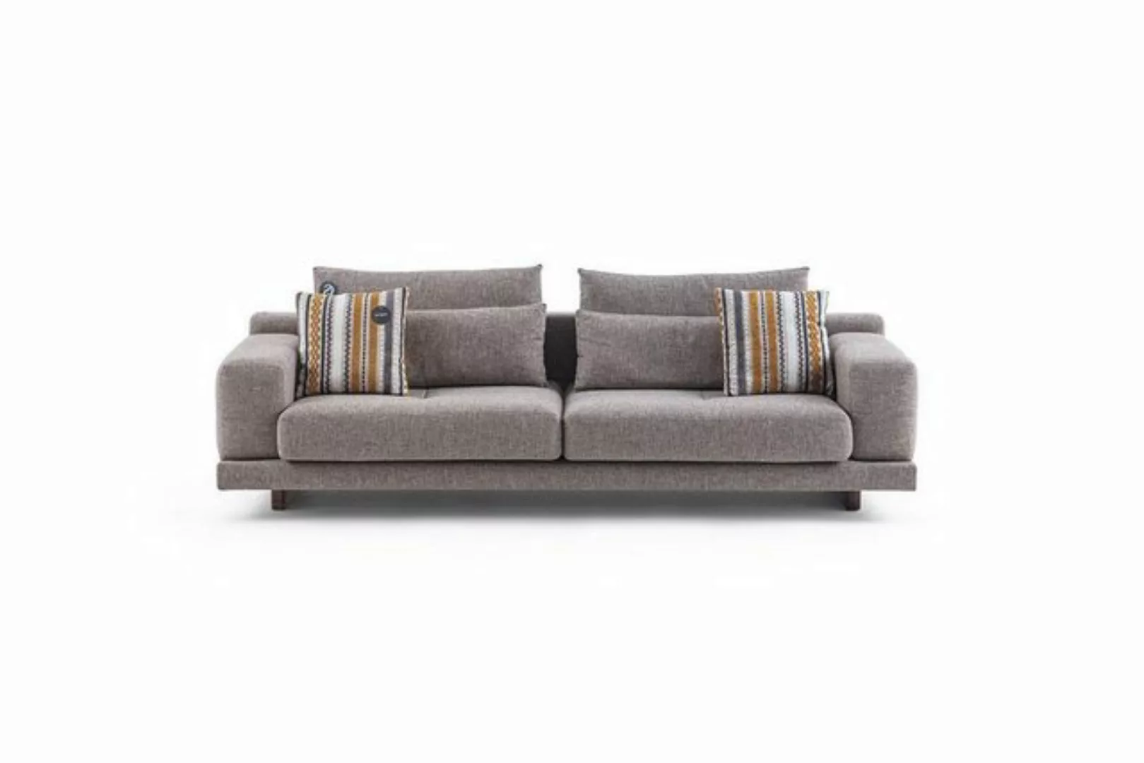 Xlmoebel 3-Sitzer Design Wohnzimmer Stoffsofa mit Kissen und Rückenkissen f günstig online kaufen