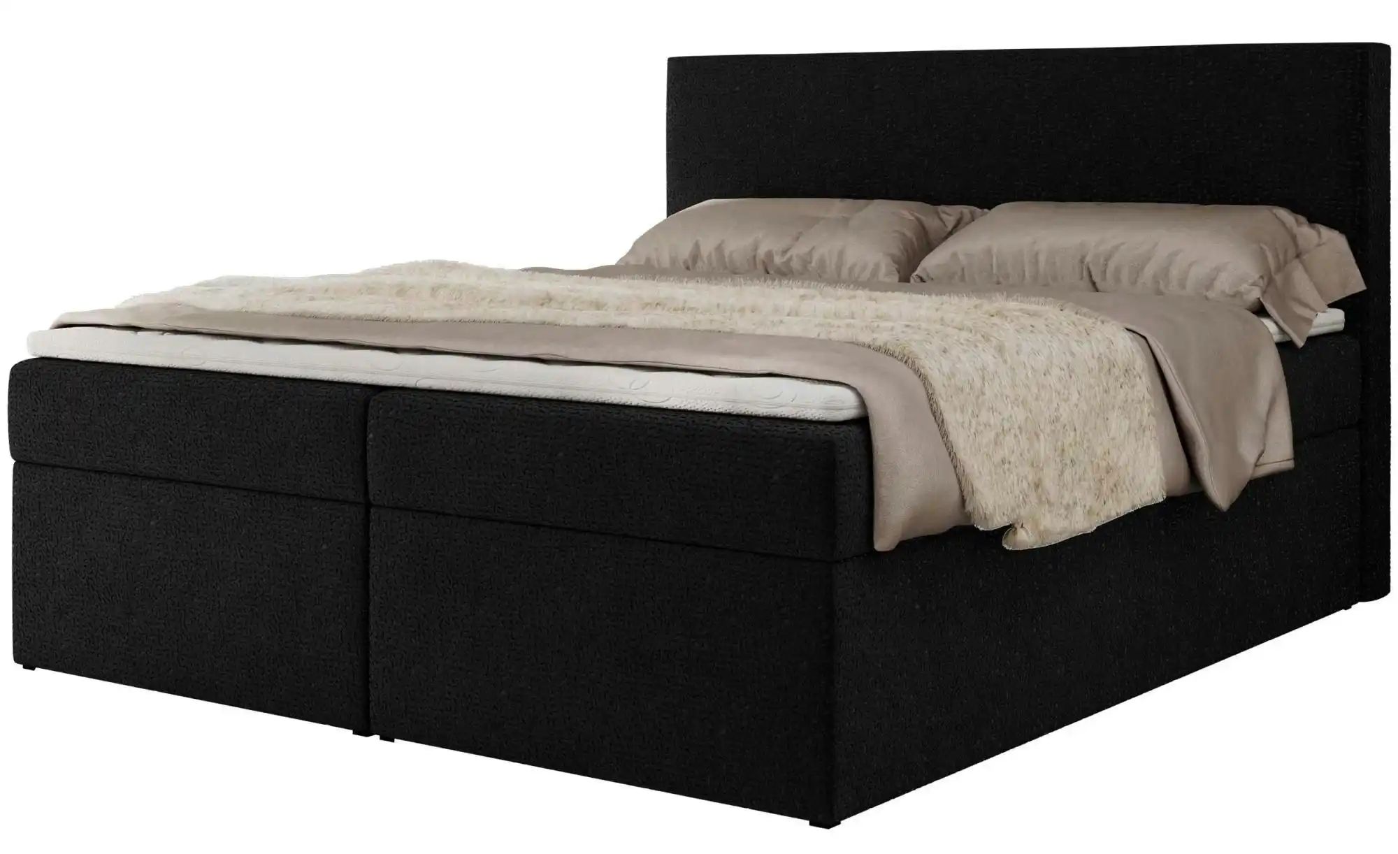 Boxbett mit Bettkasten Jaguar ¦ schwarz ¦ Maße (cm): H: 119 Betten > Polste günstig online kaufen