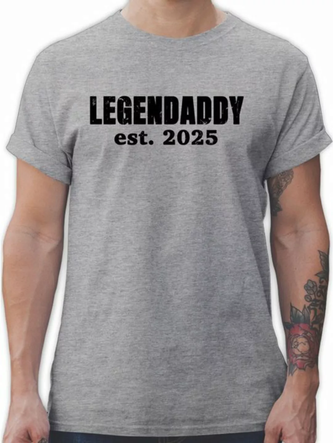 Shirtracer T-Shirt Legendaddy est. 2025 I Frischgebackenen Vater Werdender günstig online kaufen