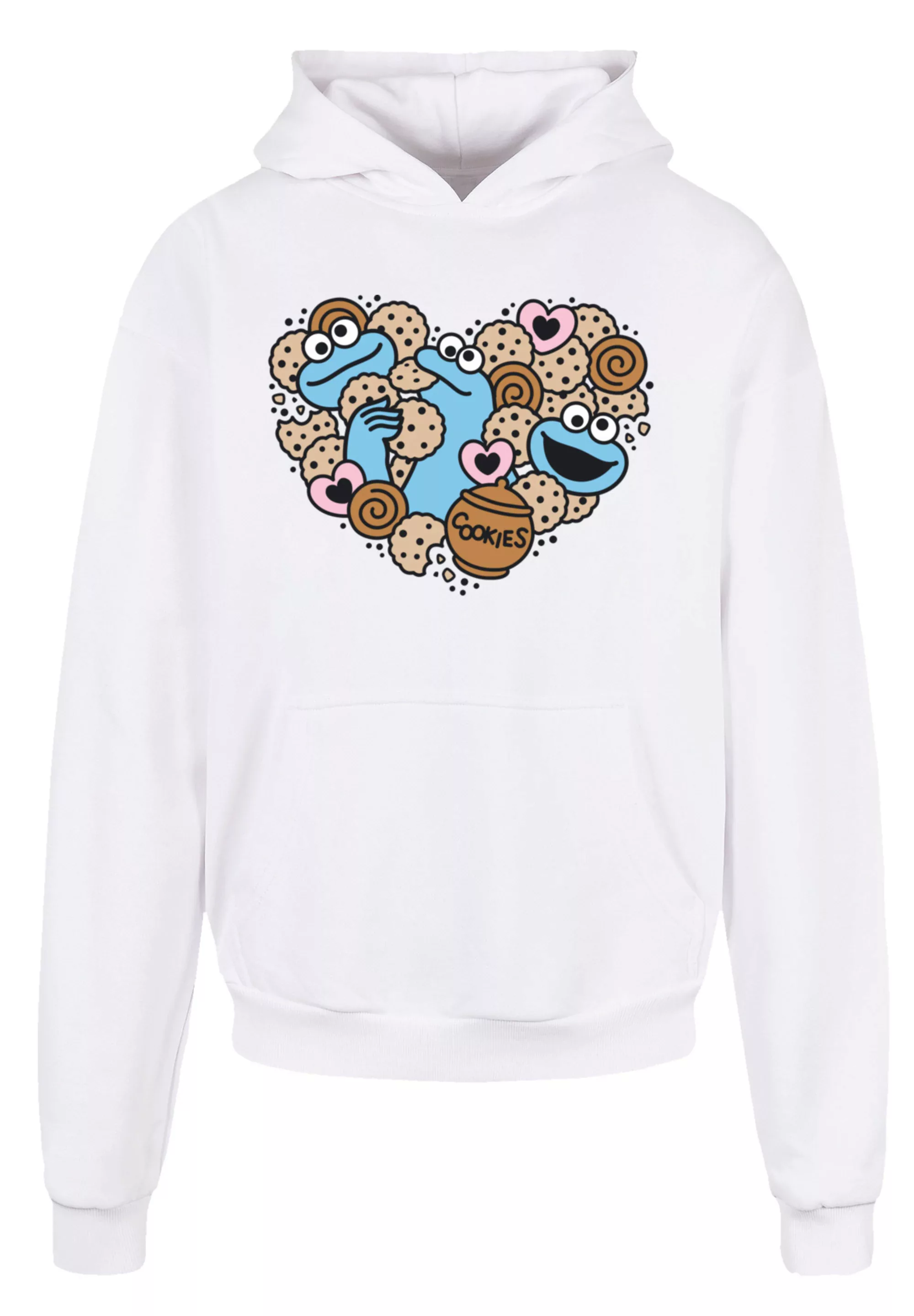 F4NT4STIC Kapuzenpullover "Sesamstraße Cookies from the heart", Premium Qua günstig online kaufen