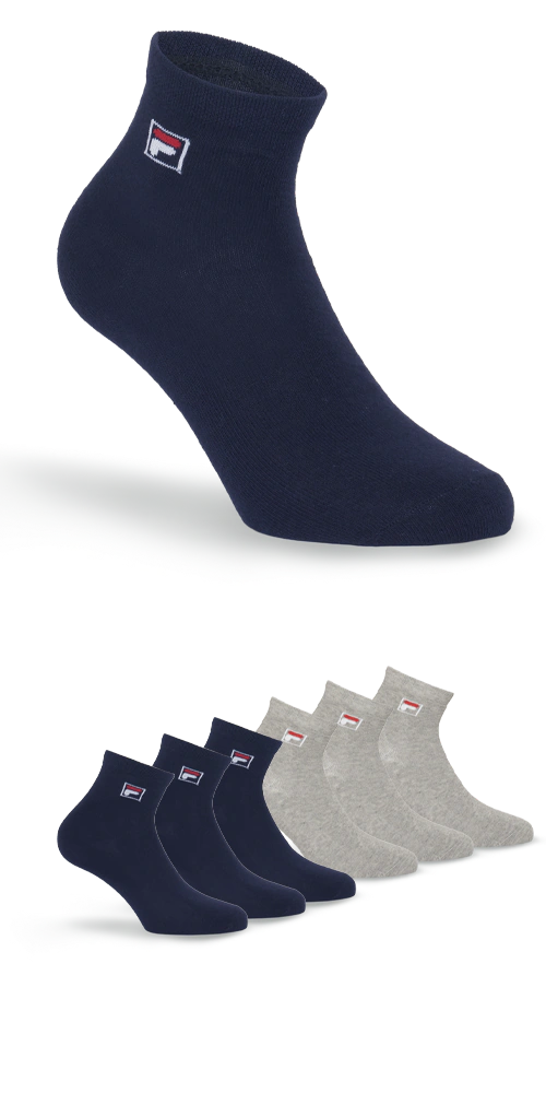 Fila Kurzsocken, (6er Pack), mit Logo-Schriftzug günstig online kaufen