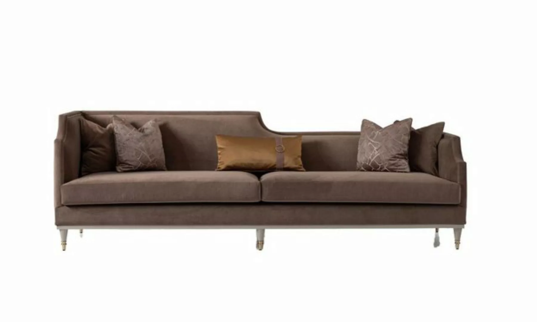 JVmoebel 4-Sitzer Stoffsofa Viersitzer Sofa 4 Sitzer Braun Sofas Wohnzimmer günstig online kaufen