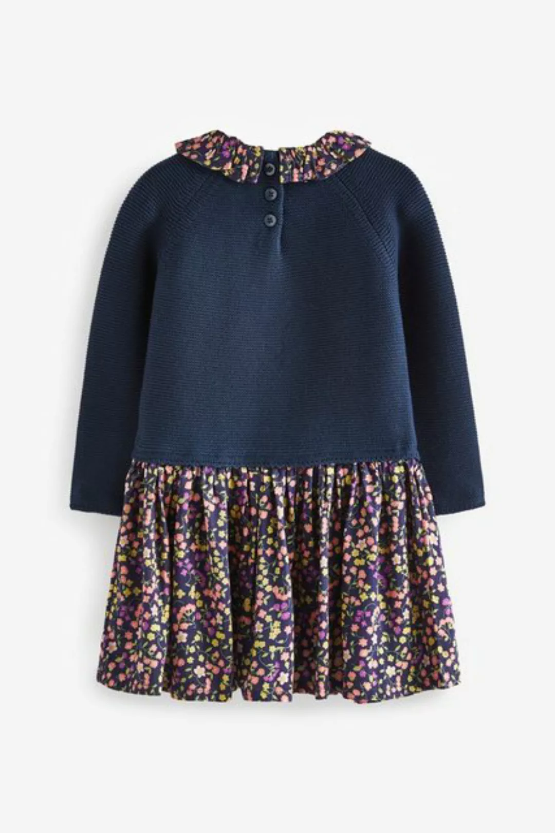 Next Strickkleid Pulloverkleid mit bedrucktem Rockteil (1-tlg) günstig online kaufen