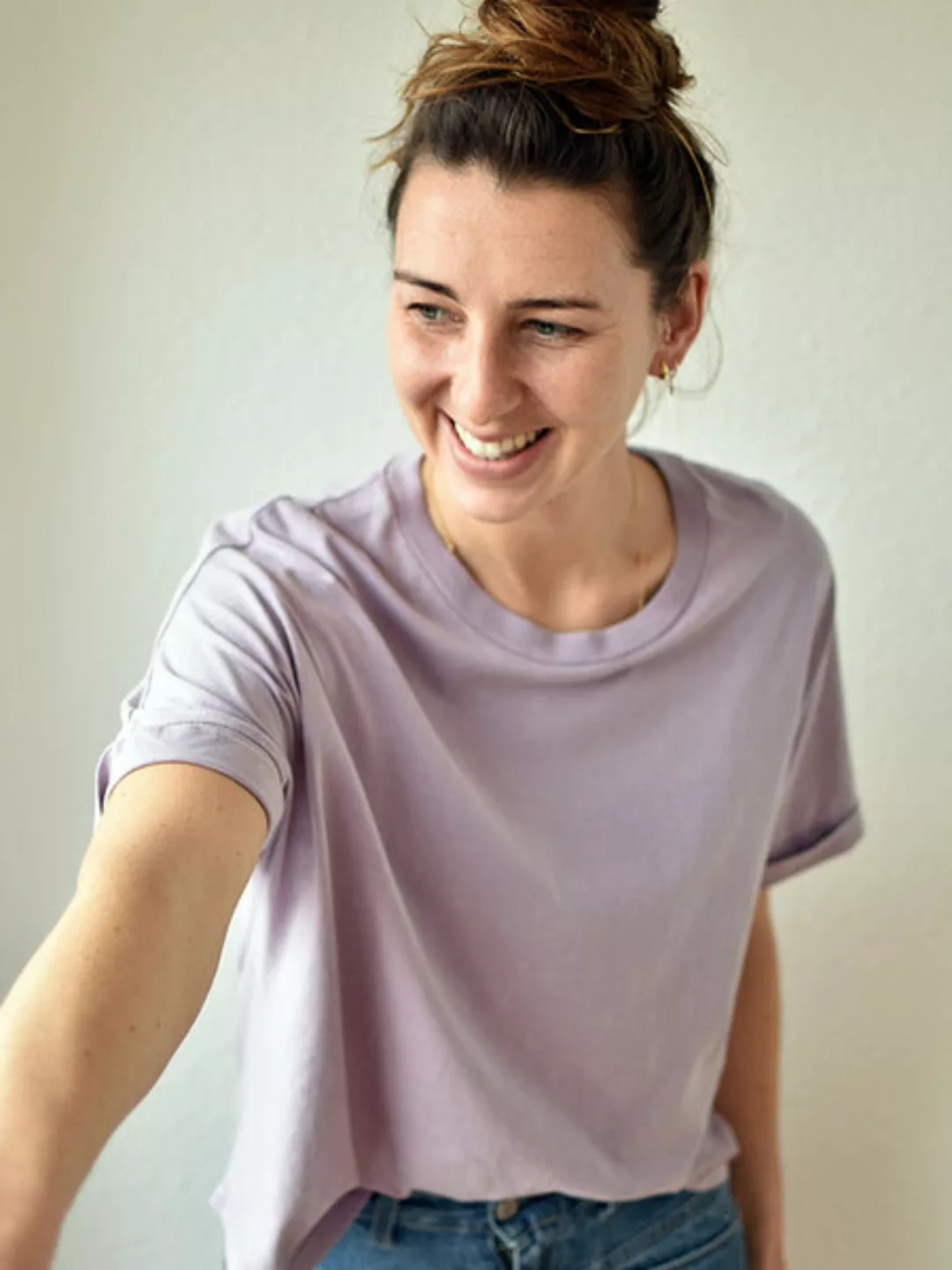 Oversize Shirt Vintage Purple günstig online kaufen
