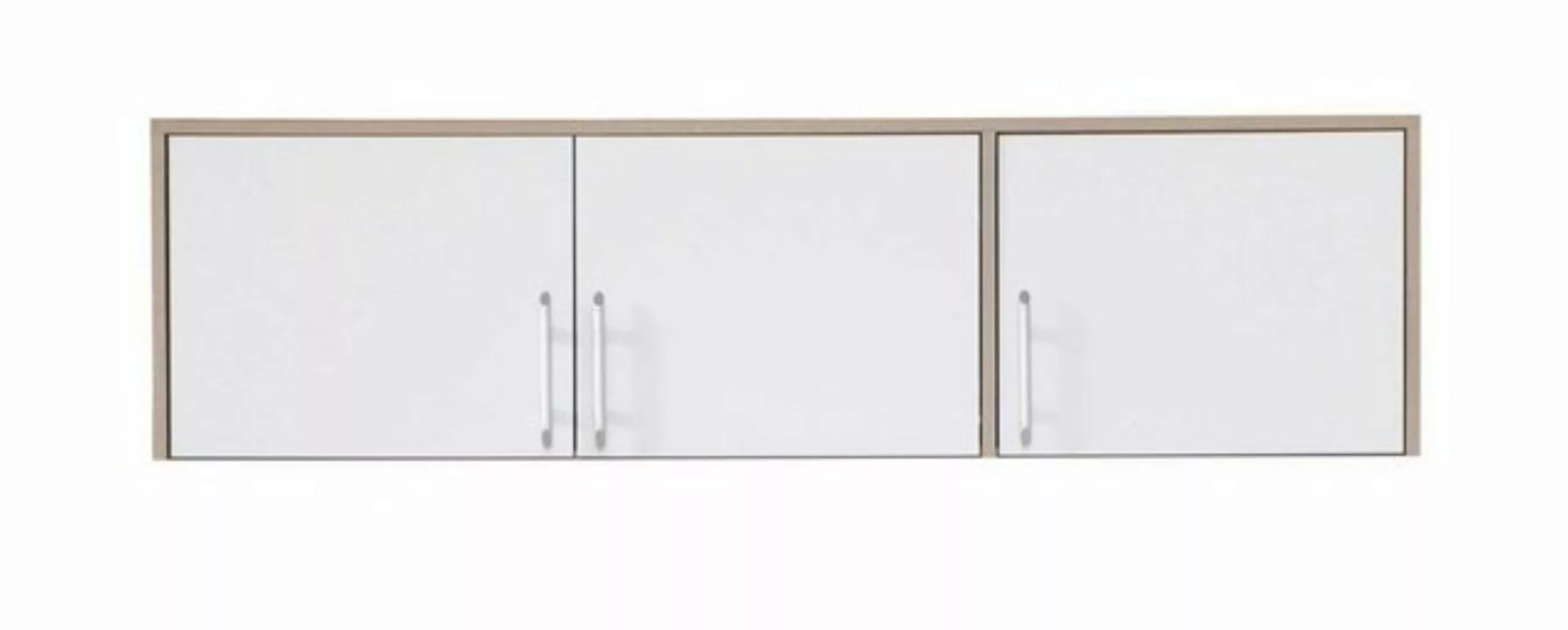 Feldmann-Wohnen Kleiderschrank Smart (1-St) 150x56x40cm Sonoma Eiche weiß 3 günstig online kaufen
