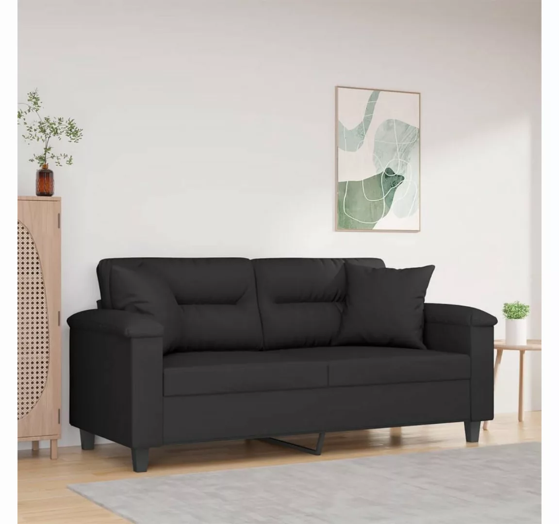 vidaXL Sofa Sofa mit Mikrofasergewebe Stoff verschiedene Farben, 140 cm, 2- günstig online kaufen