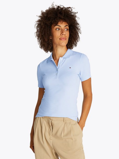 Tommy Hilfiger Poloshirt 1985 Slim Fit Pique Premium mit Logostickerei, mit günstig online kaufen