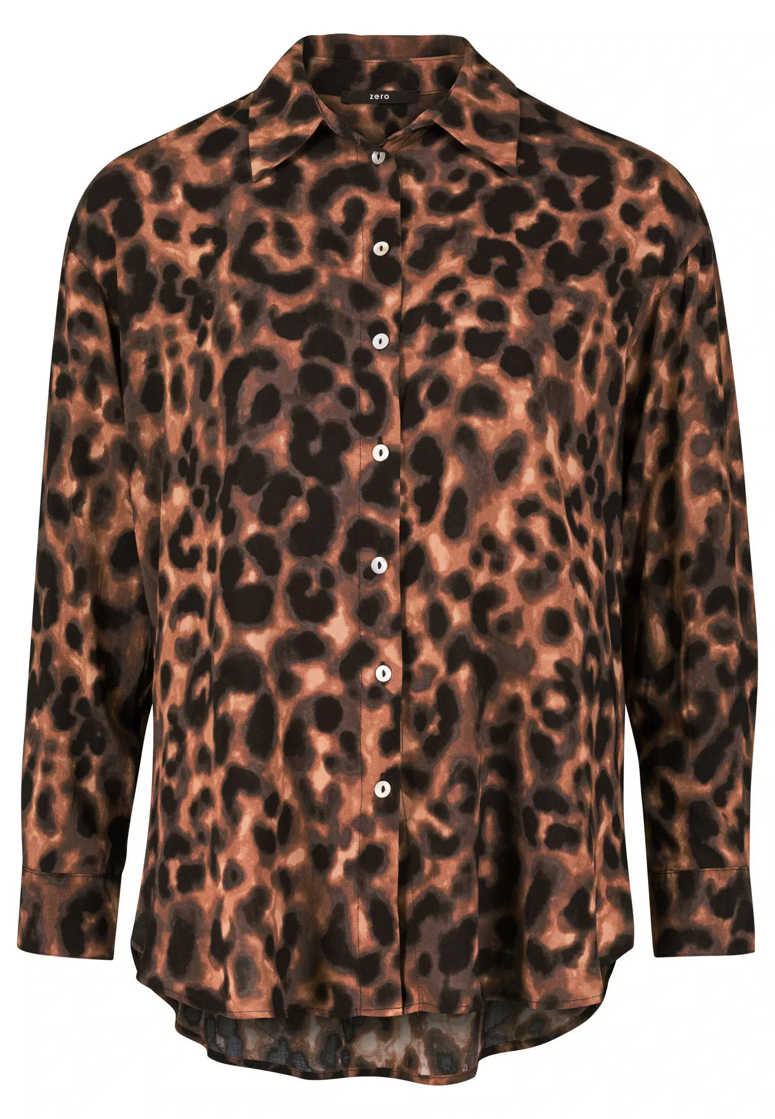 Zero Klassische Bluse "zero Bluse mit Leoprint" günstig online kaufen