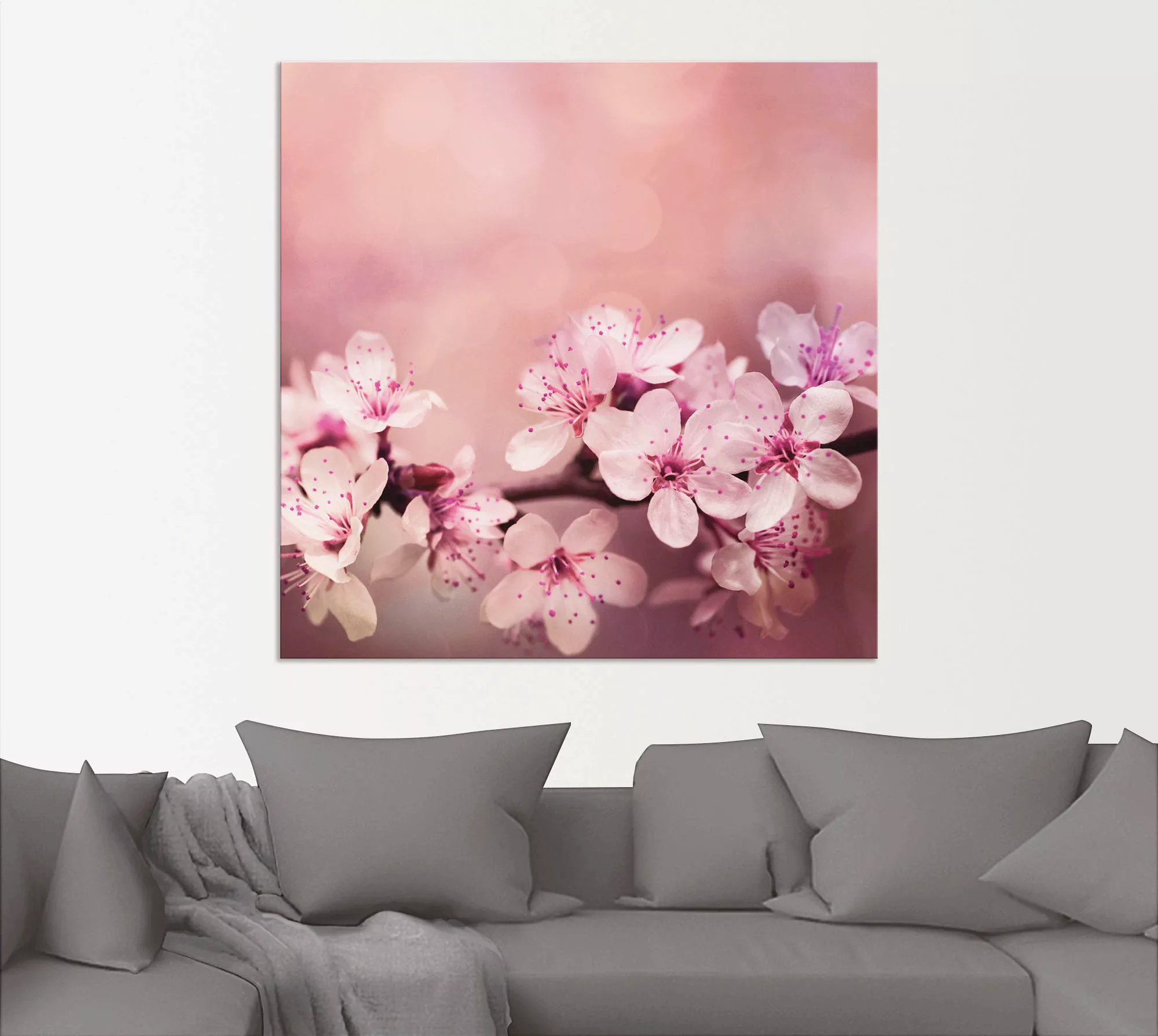 Artland Wandbild "Kirschblüten", Blumen, (1 St.), als Alubild, Outdoorbild, günstig online kaufen