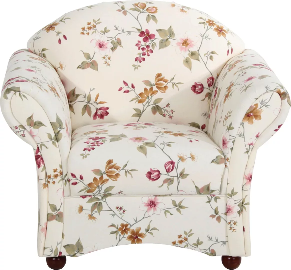 Max Winzer® Sessel »Carolinas, Loungesessel«, im romantischen Look, Blumen günstig online kaufen