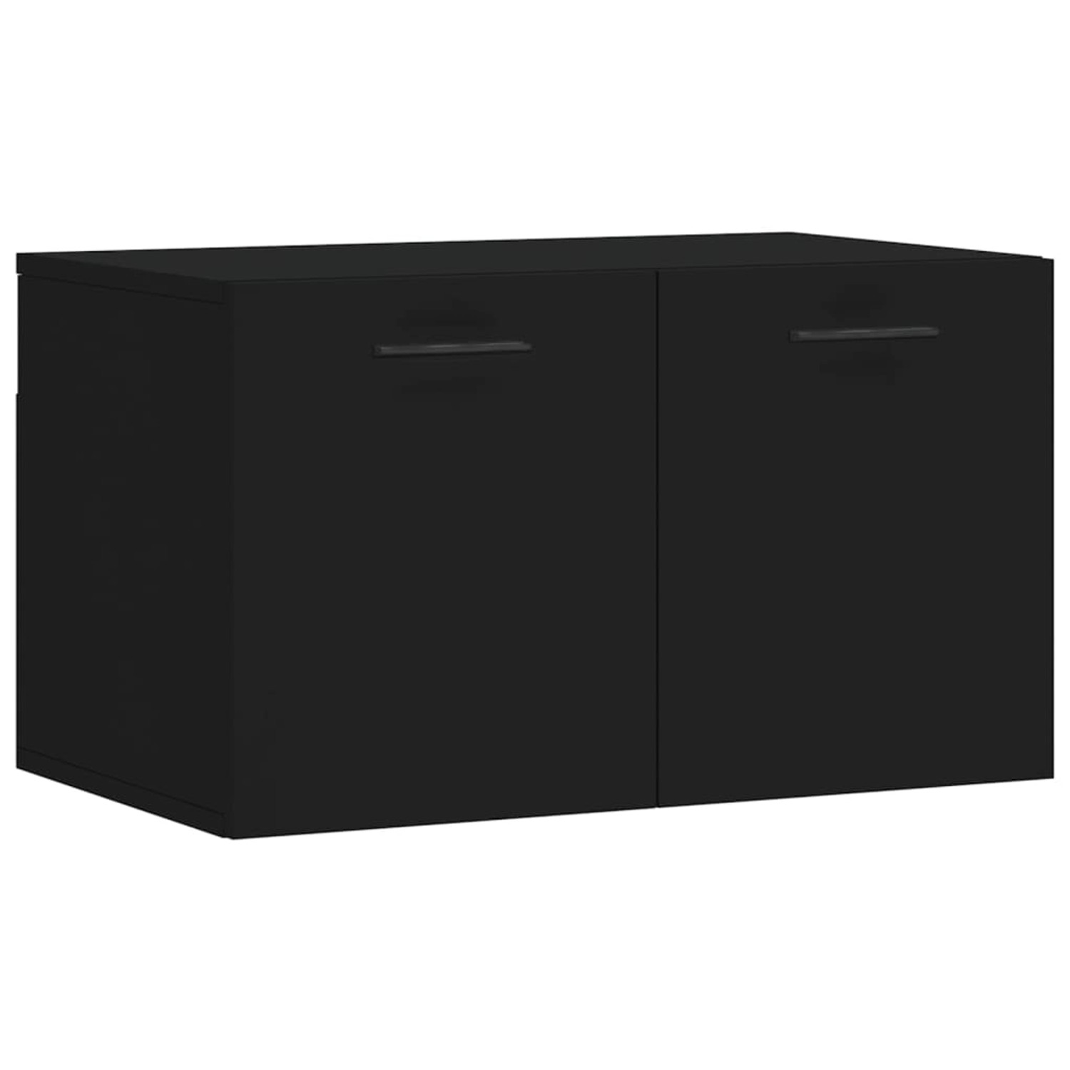 vidaXL Hängeschrank Wandschrank Hängeschrank Aufbewahrung Schwarz 60x36,5x3 günstig online kaufen