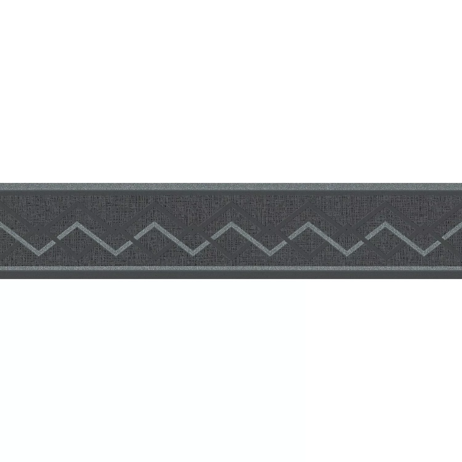 A.S. Création Borte selbstklebend Geometrisch 5 m x 13 cm Schwarz-Silber günstig online kaufen