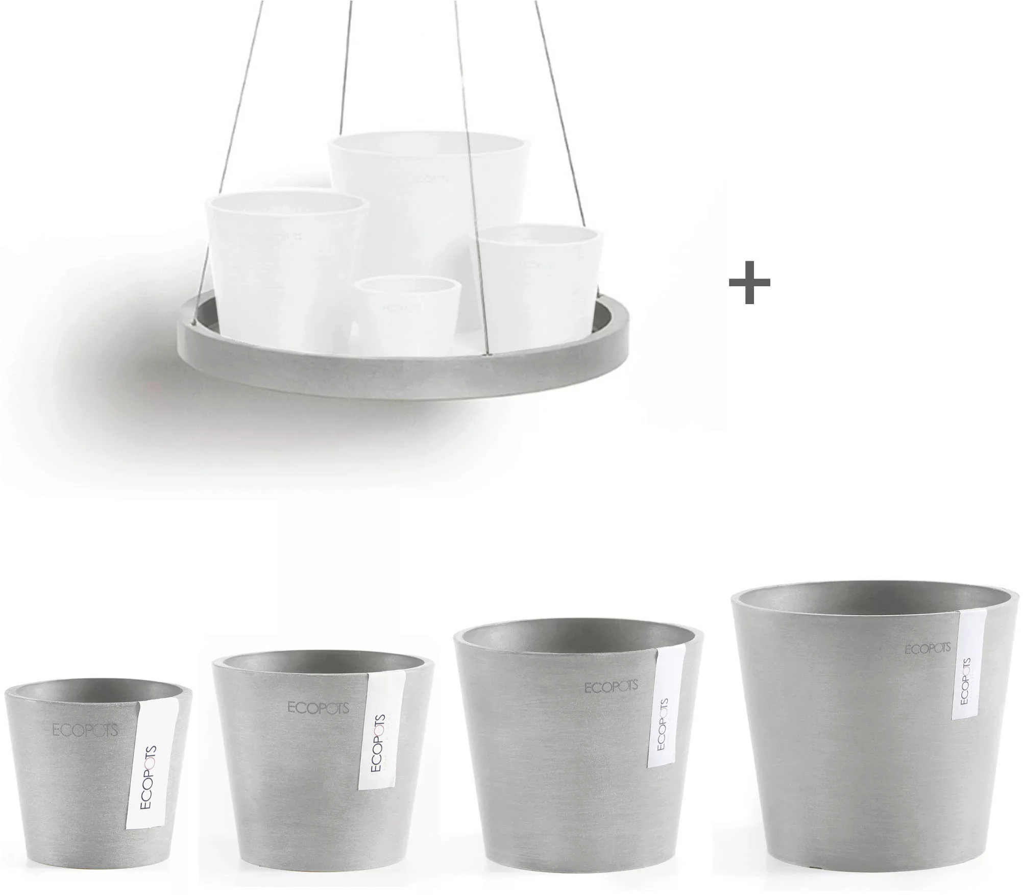 ECOPOTS Blumentopf "Amsterdam Mini", (Set, 4 St.), verschiedene Größen mit günstig online kaufen