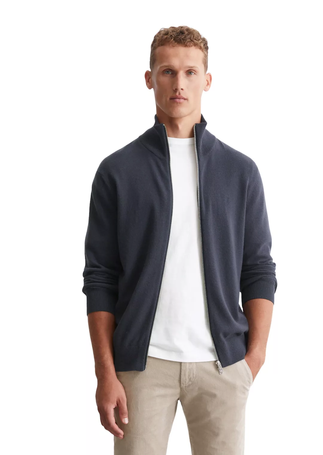 Marc OPolo Cardigan "aus Bio-Baumwolle-Schurwolle-Mix" günstig online kaufen