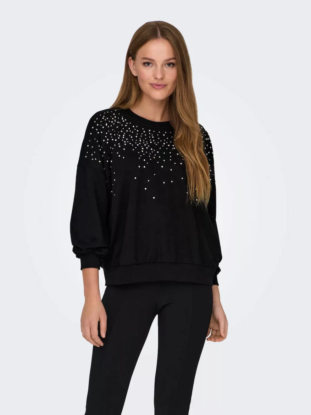 ONLY Sweater "ONLKALLI PEARLS LS SWEAT CS SWT EX." günstig online kaufen