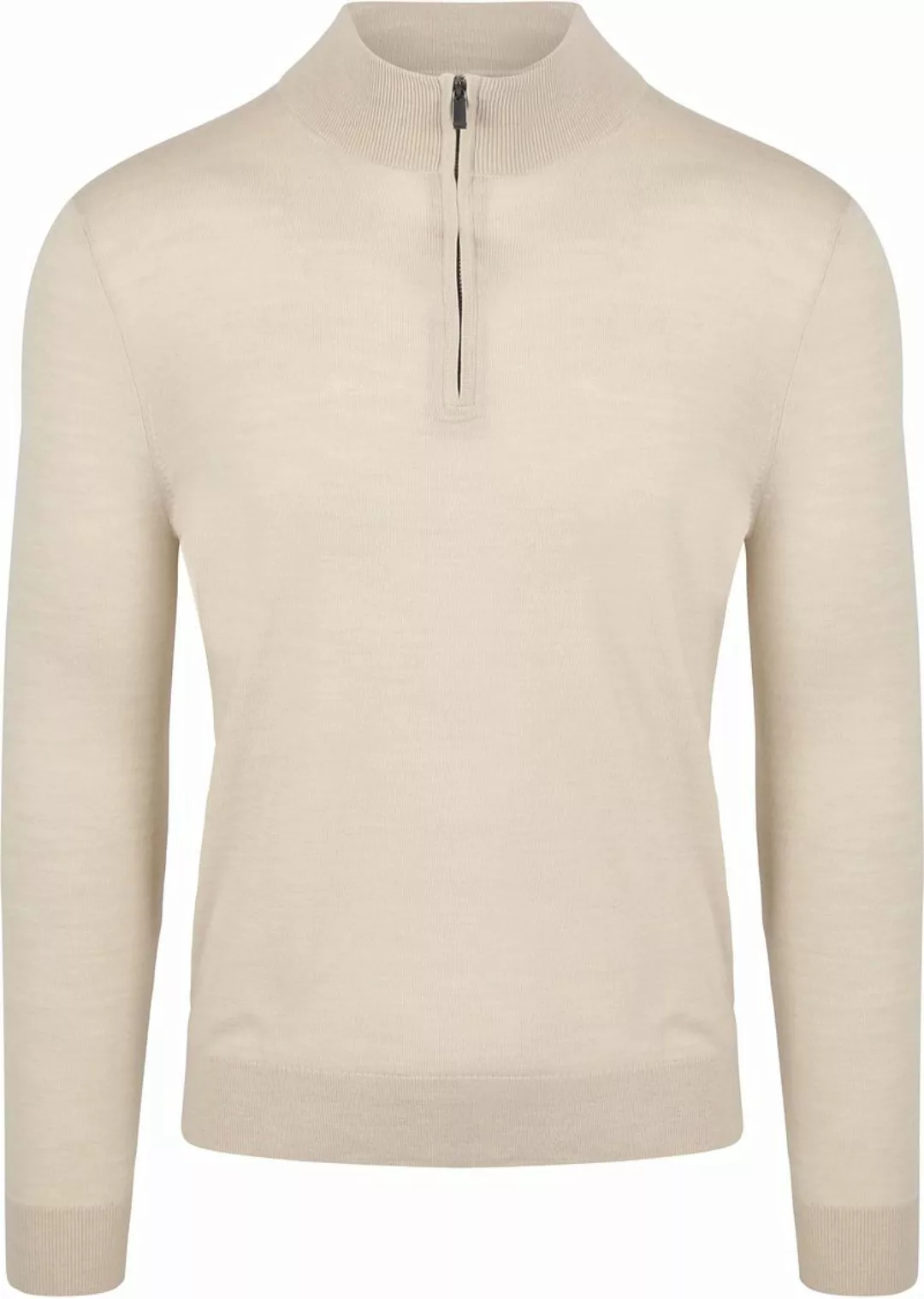 Suitable Merino Half Zip Pullover Ecru - Größe XL günstig online kaufen